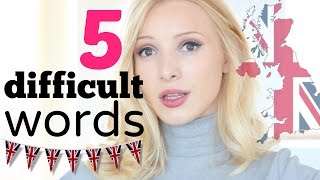 How to pronounce 5 difficult words  British English Pronunciation  Free PDF and Quiz [upl. by Favien]