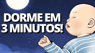 INCRÍVEL MÚSICA QUE FAZ BEBÊ DORMIR EM 3 MINUTOS  Canção de Ninar Ruído Branco Recém Nascido [upl. by Kolk304]