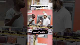 Post Malone undercover trolling people 😭 [upl. by Wichman337]