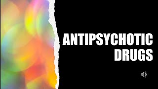 ANTIPSYCHOTIC DRUGS [upl. by Ardnuahs]