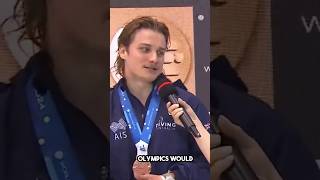 Cassiel Rousseau Discusses Bronze Win at Diving World Cup CassielRousseau diving diver [upl. by Bilat]