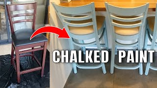 Renewing Old Chairs With Chalked Paint Distressed Vintage Look  XDIY [upl. by Clinton168]