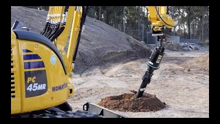 Excavator and Backhoe Auger Drive  Digga [upl. by Maddy440]