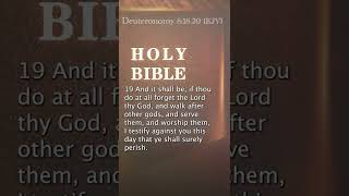 Deuteronomy 81820 KJV [upl. by Tracay]