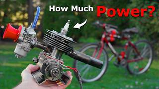 I Put My Homemade TwoStroke Engine on a Bike [upl. by Cappella]