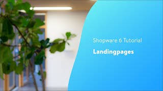 Landingpages Shopware 6 Tutorial [upl. by Yhtomit]