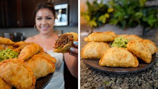 HOW TO MAKE THE BEST FLAKY GROUND BEEF EMPANADAS [upl. by Fotina]