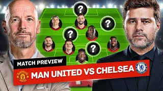 Ten Hag DROPS Rashford Man United vs Chelsea Tactical Preview [upl. by Naryt]