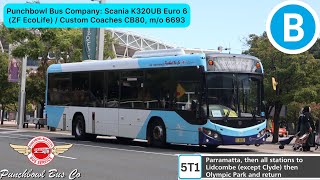 Punchbowl Bus Company Scania K320UB Euro 6 ZF EcoLife  Custom Coaches CB80 mo 6693 [upl. by Runkel]