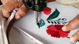 Embroidery easy flower Design  machine embroidery [upl. by O'Mahony]