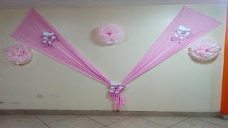 ✔DECORACIÓN DE TELAS PARA EVENTOS¡¡¡MUY FACIL [upl. by Thaddaus]