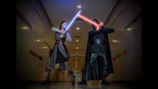 Star Wars The Last Jedi  Kylo Ren vs Rey  By Xcoser [upl. by Moran]