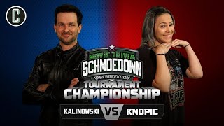 Innergeekdom Tournament FINALS Mike Kalinowski VS Mara Knopic Movie Trivia Schmoedown [upl. by Halvaard]