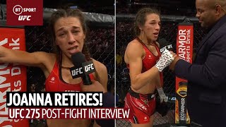 Joanna retires MMA legend bids farewell after UFC 275 loss to Zhang [upl. by Tomkins]