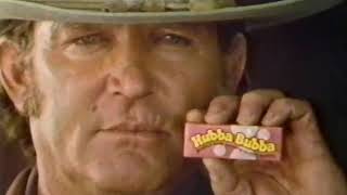 Hubba Bubba Bubble Gum Big Bubbles No Troubles Western Commercial  1980 [upl. by Nnaharas486]