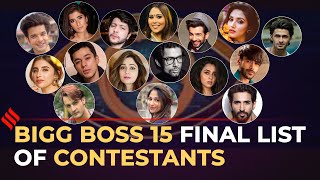 Bigg Boss 15 Contestants Final List  All Contestants Of Bigg Boss 15  BB15 Final List [upl. by Musette]