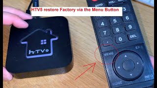 HTV HTV5 HTV3 A2 Restore Factory Via Remote Control Menu button  by Phil phoneunlock hkbtechcom [upl. by Sewell510]