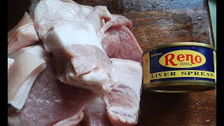 Pork with liver spread recipe Delicious combination [upl. by Gnah]