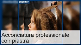 Arricciare i capelli con la piastra pettinature professionali per capelli medi e lunghi [upl. by Roye]