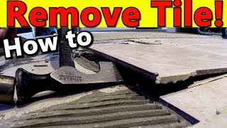 How To Remove Tile  Crucial ADVICE for Removing Ceramic Tile Floor [upl. by Ribaudo880]