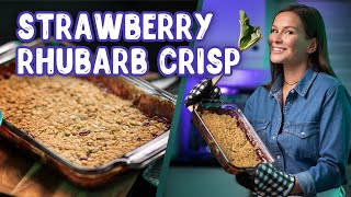 Strawberry Rhubarb Crisp  Strawberry Rhubarb Crumble [upl. by Zolnay]