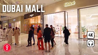 DUBAI MALL Full Walking Tour 4K World’s Largest Mall  United Arab Emirates 🇦🇪 [upl. by Horvitz]