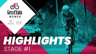 Giro dItalia Women 2024  Stage 1 Highlights [upl. by Anattar]