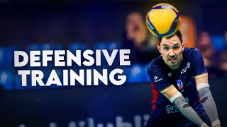 Volleyball Defense Training  Erik Shoji [upl. by Surtemed649]