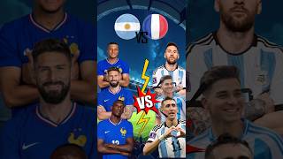 Argentina 🆚 France 🏆 Messi 🆚 Mbappe 🤍💙 [upl. by Eahsel]