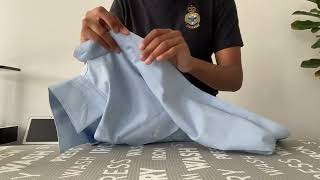 Introduction to ironing the AAFC Service Dress Uniform [upl. by Gilberte]