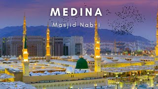 Madina  Medina  Madinah  Saudi Arabia  Islam  No Copyright Video  Stock Footage [upl. by Aynosal891]