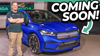 Details Skoda’s First EV Is Launching Soon Skoda Enyaq Sportline 2024 Walkaround Review [upl. by Ailene]