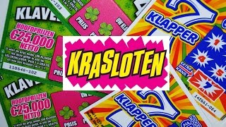 KRASLOTEN 8 KLAVERTJE 4 HOEVEEL GEWONNEN [upl. by Krute489]