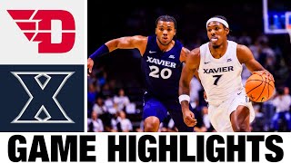 Xavier vs Dayton Highlights  NCAA Mens Basketball  2024 College Basketball [upl. by Aissert45]