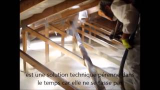 Solution n° 5 Isolation dun comble perdu avec de la mousse de polyuréthane Batinorme Isol [upl. by Greenstein]