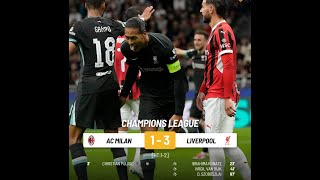 💥HIGHLIGHTS🔴  AC Milan 13 Liverpool ALL GOALS liverpool championsleague ACMLIV acmilan ucl [upl. by Nelrac114]