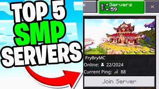 Top 5 SMP Servers Minecraft Bedrock Edition 121 [upl. by Denyse16]