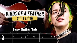 Birds Of A Feather EASY Guitar Tutorial Guitar Tab [upl. by Chelton892]