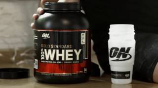 Optimum Gold Standard 100 Whey  Sportercom  الموقع الرائد للمكملات الغذائية [upl. by Naimad]