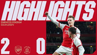 HIGHLIGHTS  Arsenal vs Luton Town 20  Odegaard fires us to all three points [upl. by Allesiram]