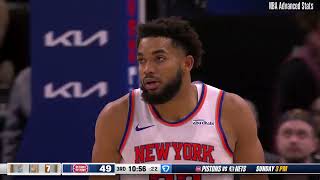 Karl Anthony Towns  Knicks vs Pistons 110124 [upl. by Itin]