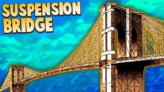 Who Built the DUMBEST FORT Contest Suspension Bridge Base Silliness Forts Multiplayer Gameplay [upl. by Tomi]