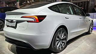 2024 Tesla Model 3 Long Range AWD Facelift  Visual Review Exterior Interior amp Ambient Lighting [upl. by Tybie]