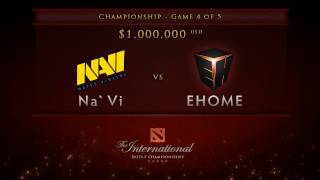 EHOME vs NaVi  Game 4 Championship Finals  Dota 2 International  English Commentary [upl. by Inva]