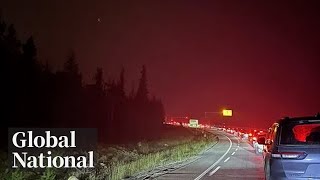 Global National July 23 2024  Jasper National Park wildfire forces thousands to flee [upl. by Horvitz]