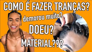 VLOG  FAZENDO TRANÇAS DEMOROU MUITO [upl. by Alodi]