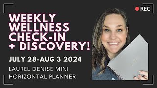 Laurel Denise Mini Horizontal Planner Weekly Wellness and They Fit [upl. by Oidiple]