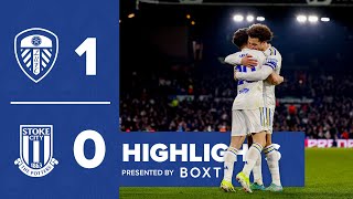 Highlights Leeds United 10 Stoke City  James goal maintains unbeaten home record [upl. by Aklam]