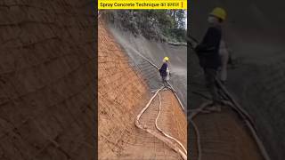 Spray Concrete Technique का कमाल 🏗️🚧  Tunnel amp Mining Uses [upl. by Festus]