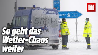 SchneeChaos in Deutschland So geht es jetzt weiter [upl. by Mowbray]